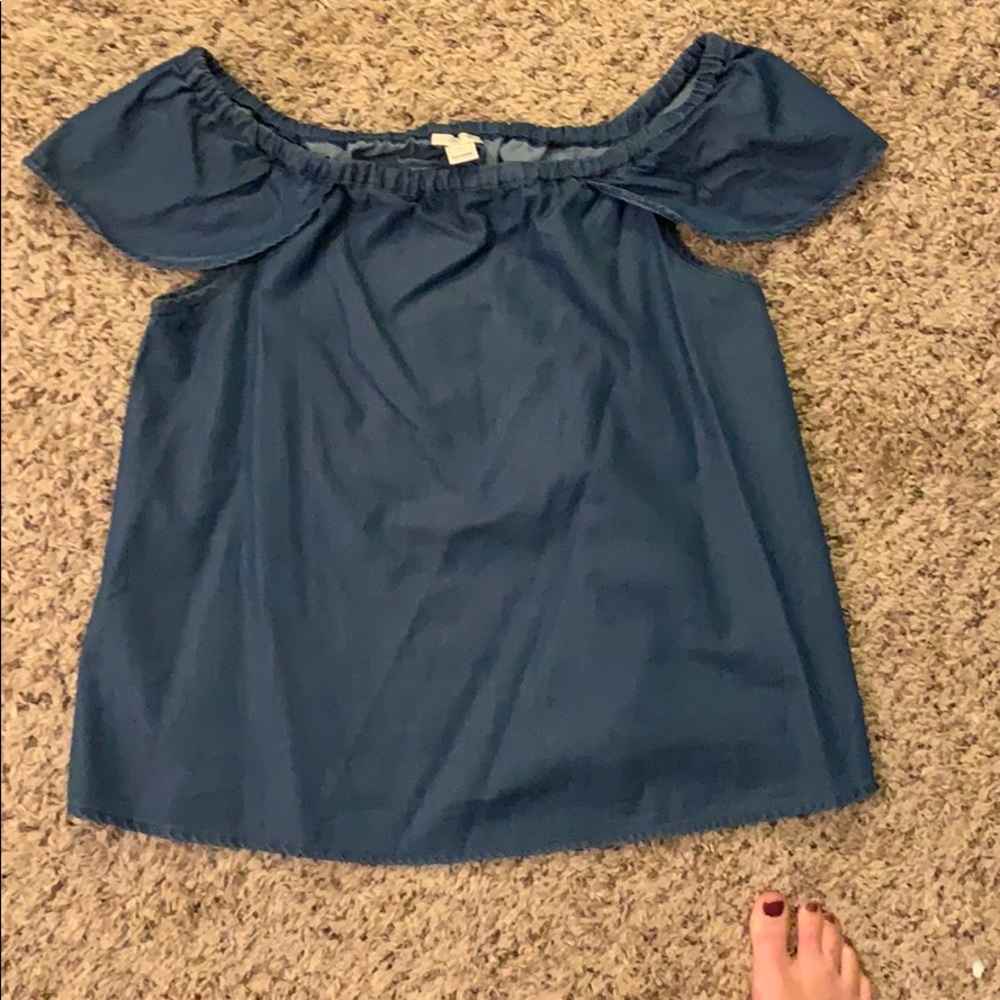 Jcrew off the shoulder top